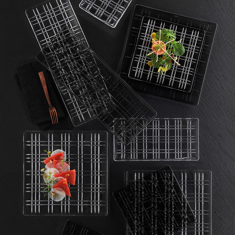 Блюдо прямоугольное 28см Nachtmann Square серое