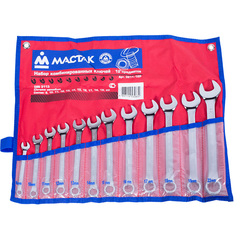 МАСТАК (0211-12P) Набор комбинированных ключей, 8-22 мм, 12 предметов