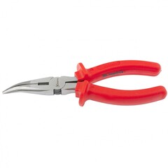 17494 Длинногубцы (тонкогубцы) Econom, 160 мм, изогнутые шлифованные, пластмассовые рукоятки Matrix