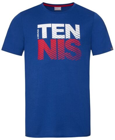 Детская теннисная футболка Head Club Chris T-Shirt JR - royal blue