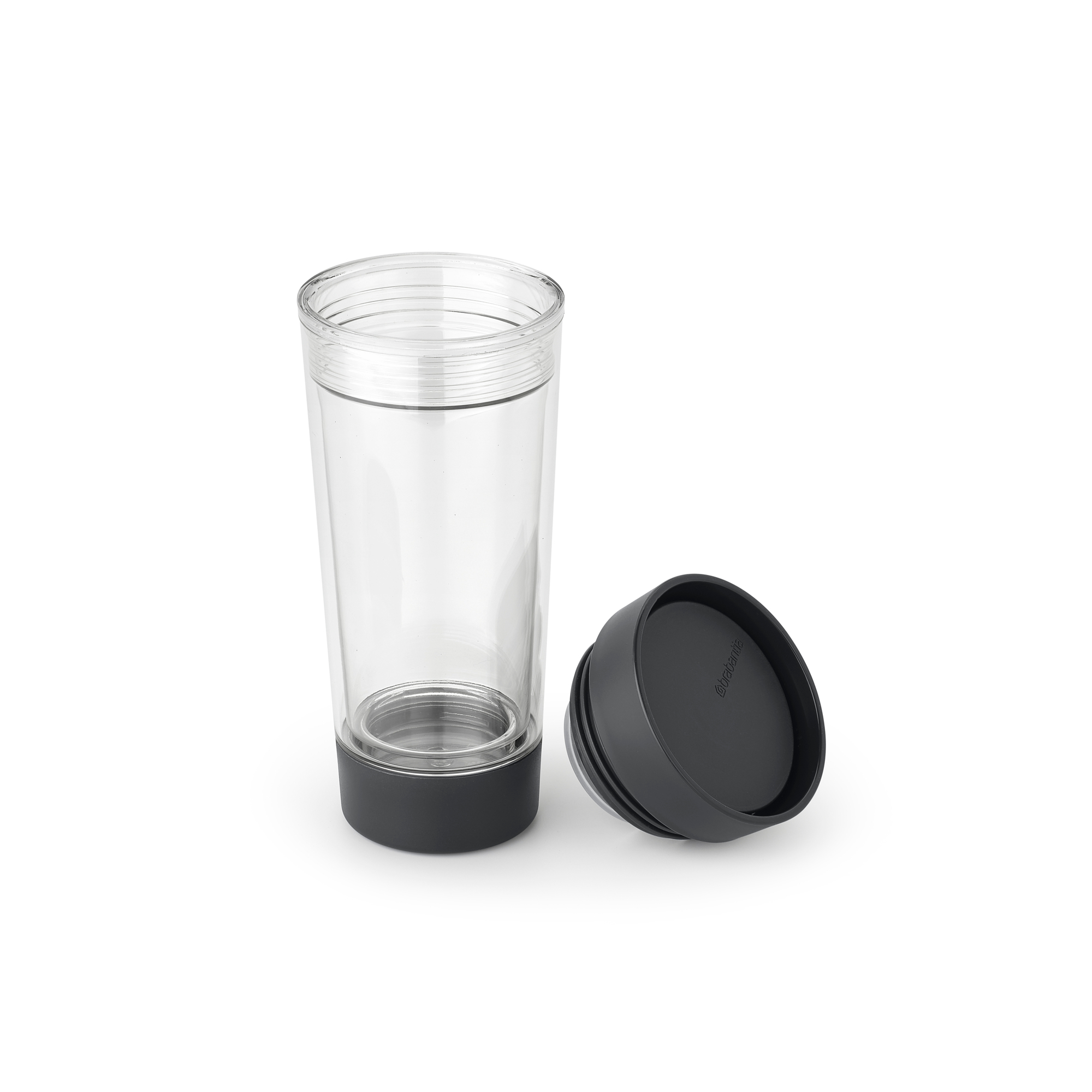 Кружка для чая с собой Make & Take (360 мл), Темно-серый, арт. 228766 - фото 3