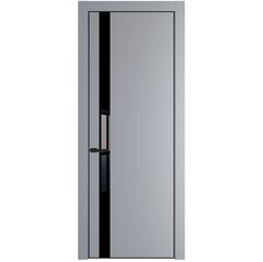 Межкомнатная дверь эмаль Profil Doors 18PA смоки со вставкой