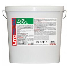 Краска Литокол LITOTHERM PAINT ACRYL фасадная на акриловой основе белая база А 20 кг