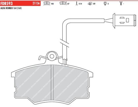 FDB593 Тормозные колодки дисковые OE 'PREMIER'