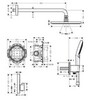 Hansgrohe Raindance Select S 27951000 Душевая система - комплект с термостатическим смесителем (хром)
