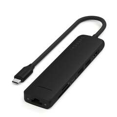 USB-хаб Satechi 7-в-1 USB-C Slim Multiport Adapter 4K Ethernet, черный