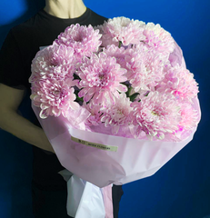 Лавандовое облако из 3 хризантем