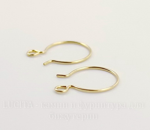 Швензы-крючки TierraCast 19х14 мм (цвет-золото), Gold filled 14K, пара