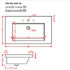 ArtCeram WASHBASINS GAP  Раковина встраиваемая  86х51 см, с 1 отв под смеситель, со слив переливом, цвет белый. GPL003 01 00 bi*1