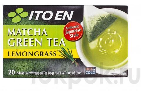 Зеленый чай с лемонграссом ITOEN Matcha Green Tea, 20 пак х 30 гр
