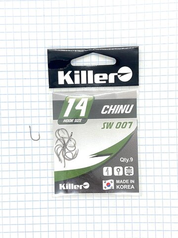 Крючок KILLER CHINU № 14 продажа от 10 шт.