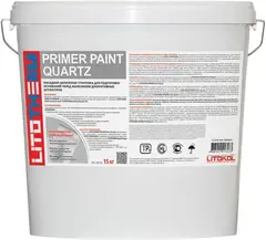 Грунтовка Литокол Litotherm Primer Paint Quartz фасадная акриловая белая 15 кг
