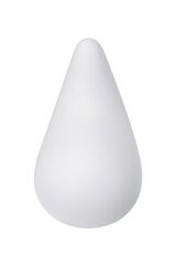 Белый вибромассажер в форме капли Dew Drop - 