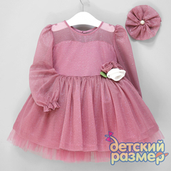 Платье (блестки, заколка)