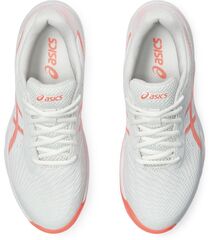 Женские теннисные кроссовки Asics Gel-Game 9 Clay/OC - white/sun coral