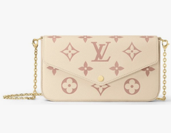 Клатч Louis Vuitton Felicie кремовый/розовый