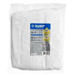 ЗУБР р. 50-52, защитный комбинезон из спанбонда, микропористый материал 50гр/м2, Профессионал (11609-50)