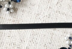 Лента репсовая, ш. 0,6 см, чёрный