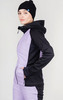 Премиальный костюм для лыж и зимнего бега Nordski Hybrid Hood Black/Lavender женский