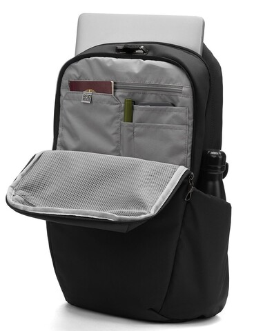 Картинка рюкзак городской Pacsafe vibe 25 черная смола - 5