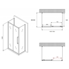 Abber Schwarzer Diamant AG30150MH-S60M-S60M Душевой уголок, 150x60x195