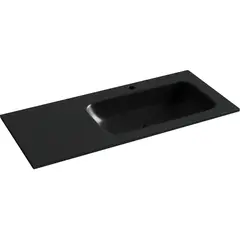 Ceramica Nova CN7015MB CN7015MB Раковина накладная Element с отверстием под смеситель 1010*457*137мм, чаша справа, цвет чер фото