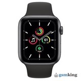 Apple Watch SE 2020 GPS 44mm Aluminum Case with Sport Band Black MKQ63LL/A