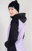 Премиальный костюм для лыж и зимнего бега Nordski Hybrid Hood Black/Lavender женский