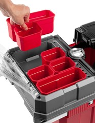 ЗУБР МЕГАБОКС-24, 616 х 378 х 415 мм, (24?), пластиковый ящик-тележка для инструментов, Профессионал (38133-24)