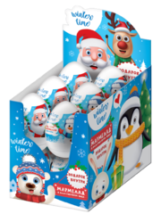 Мармелад в пластиковом яйце с новогодней игрушкой