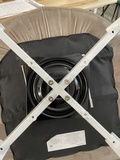 фото 4 Стул MAVERICK 360 град. поворот. BLUVEL-03 LIGHT GREY, велюр/ белый каркас, М-City на profcook.ru