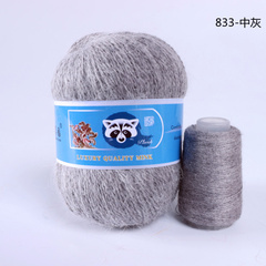 Пряжа "Норка" длинноворсовая, Пух норки-90% Полиамид-10%