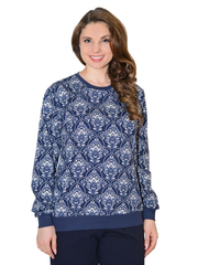 Толстовка К-390Х/синий-версаль