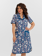 4572 Халат на пуговицах