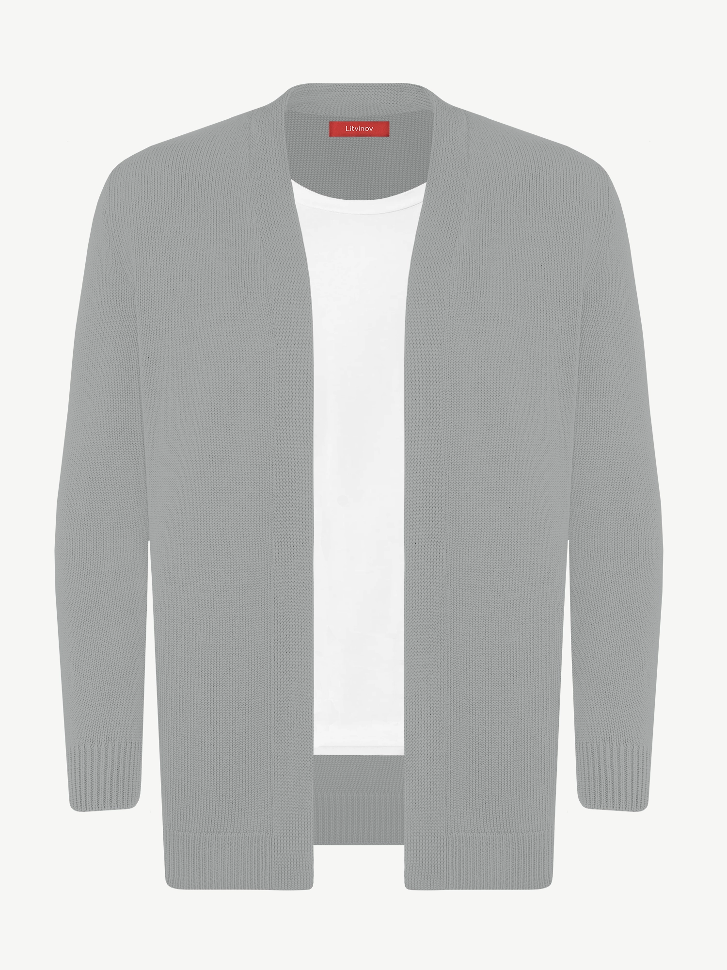 Кардиган с планкой из мягкой шерсти