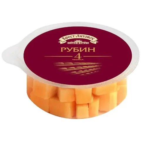 Сыр Брест Литовск Рубин 50% 150г слайсер