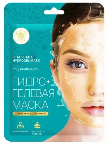 Mi-Ri-Ne Маска Гидрогелевая для лица Антивозрастная с лепестками хризантемы 30г (Китай)