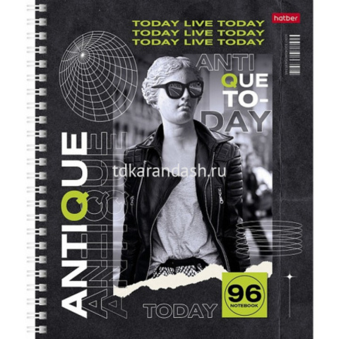 Тетрадь А5 96л клетка 