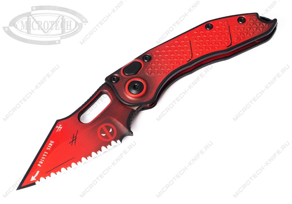 Нож Microtech Stitch Auto 169-3DPS Exclusive Deadpool Serrated