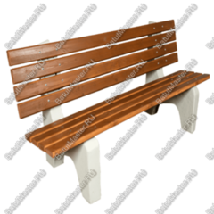 СКАМЕЙКА ПАРКОВАЯ СО СПИНКОЙ