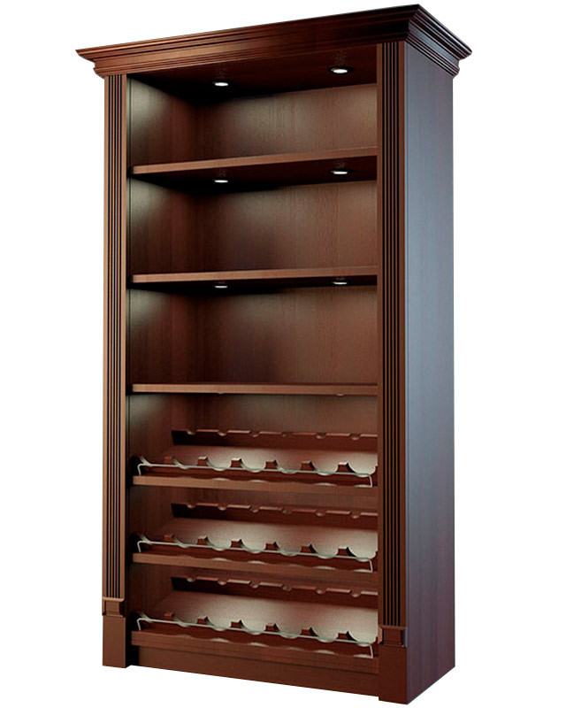 Шкаф для алкоголя с держателями для винных бутылок Евромаркет LD 002
