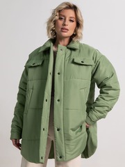 Куртка демисезонная Асель (зеленая) Б15319-39М LT Collection