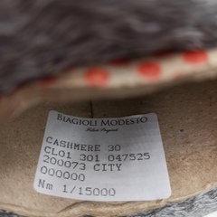 Арт Cashmere 30 фабрика Biagioli Modesto 200073 City Серый
