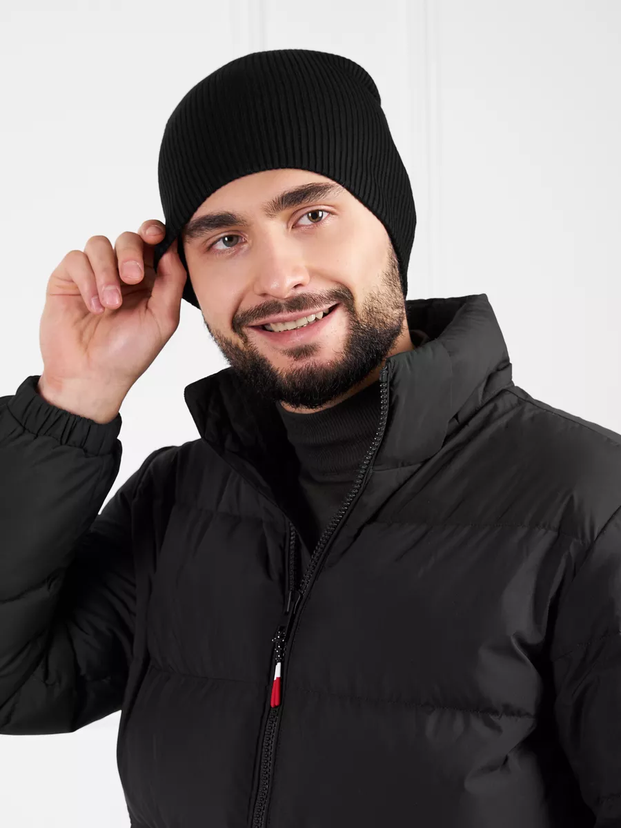 Шапка бини весна вязаная