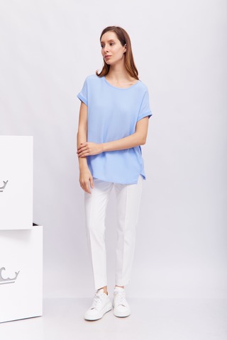 Oui Блуза комбинированная с короткими рукавами