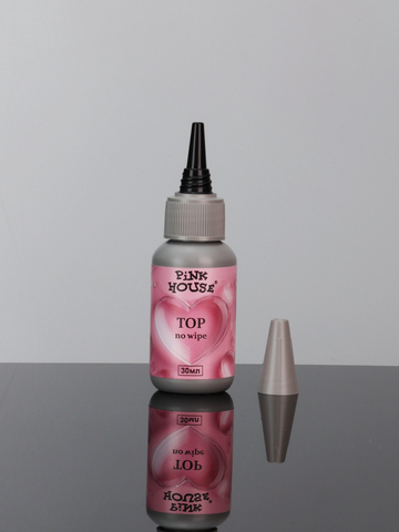 Топ с эффектом мокрых ногтей с сердцем без UV 30 мл