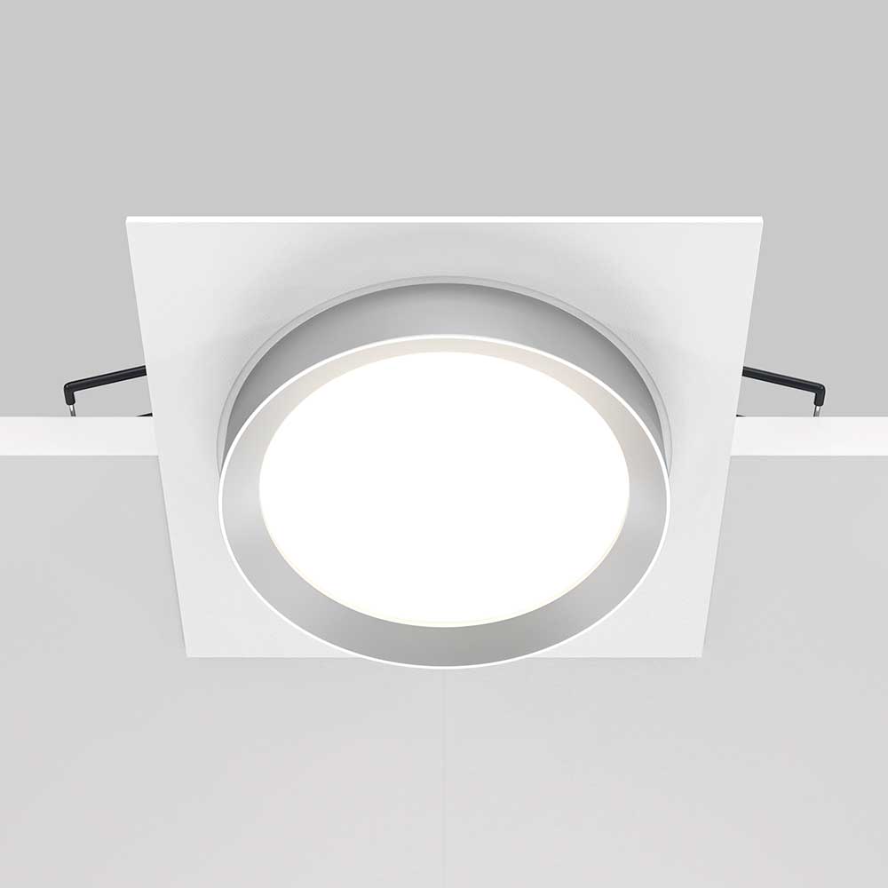 Встраиваемый светильник Maytoni Hoop DL086-GX53-SQ-WS