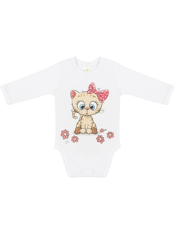 Белое боди "Наша Киска" Luxury Baby