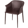 Стул Gio, коричневая кожа