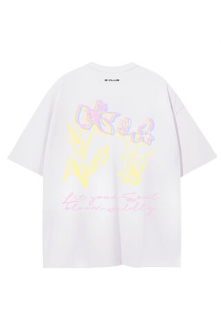 «Bloom wildly» Футболка унисекс с цветочным принтом